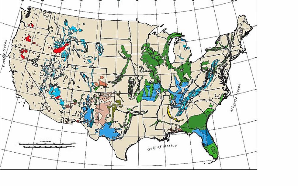 This map by the U.S. Geological Survey shows the regions of the U.S. that are ssceptible to varous types of geological sinkholes. None of the soil formations that cause sinkholes exist in New Hampshire.