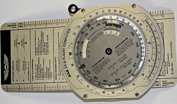 A flight-calculating slide rule used by Mr. Spock is real, still used 75 years after its invention