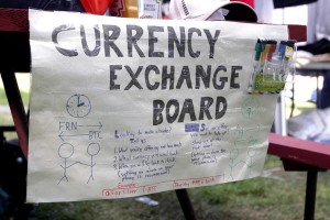 For BIZBitCoin-cm-070714  Sign at the event - Concord Monitor
