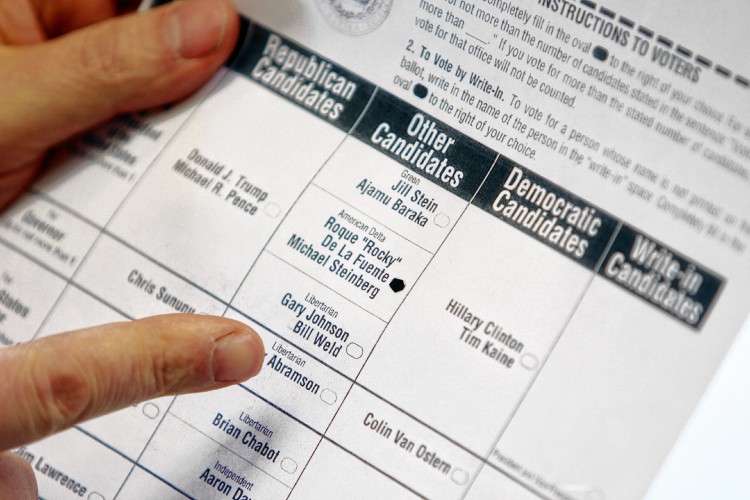 David Brooks? guide to making a fake ballot selfie.