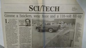 1994 article about electric car study in New Hampshire