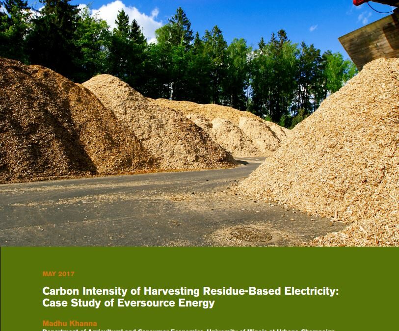 carbon intensity of biomass report cover