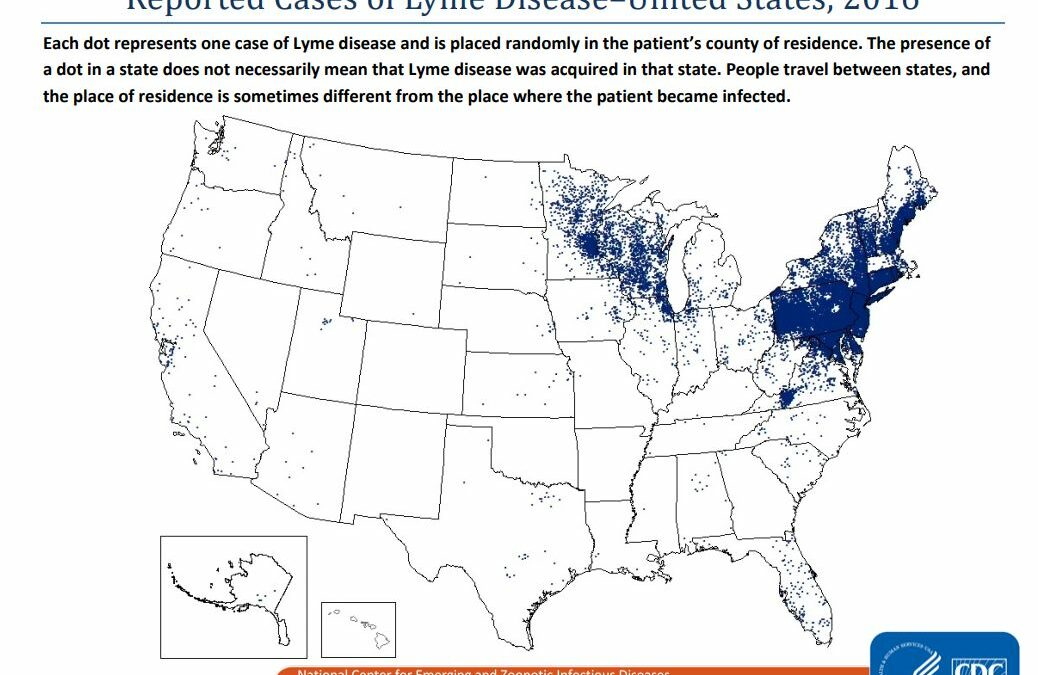 lyme disease map 2018