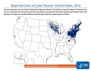 CDC - U.S. Lyme disease map
