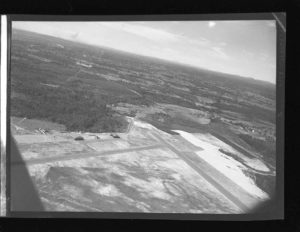 An image of the Manchester Airport in the 1930s taken by Bernice Blake, New Hampshire's first licensed female pilot.