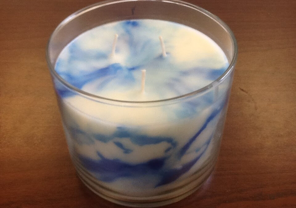 marbled candle