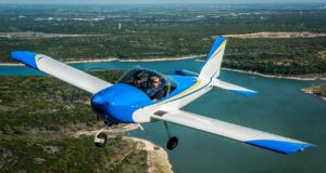 An RV-12 aircraft similar to the one to be built by Manchester School of Technology students. The plane is piloted by Dan Weyant of Tango Flight, Inc., a educational non-profit that's partnering with the Aviation Museum of N.H. on the project.