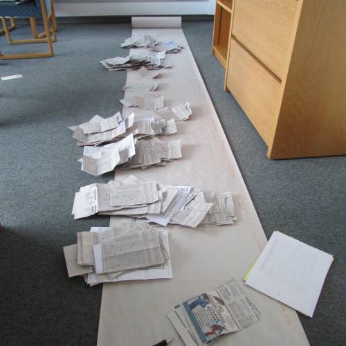 ballots on floor