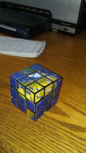 globe Rubik's cube
