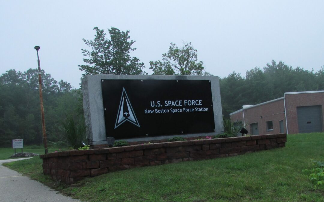 new boston space force station sign