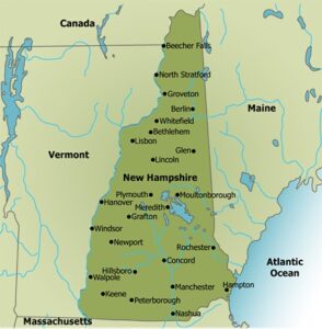 Map of NH towns