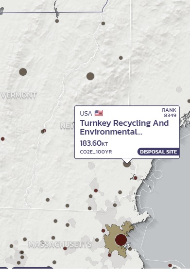 Methane-leaking landfills dominate map of NH greenhouse gas emitters