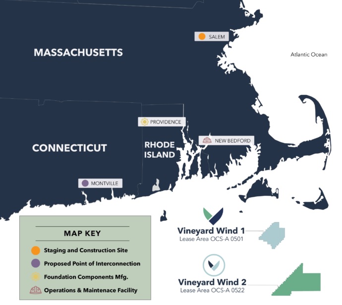 A very big (by US standards) wind farm coming off Mass. coast