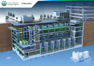 Rendering of Eversource’s underground substation