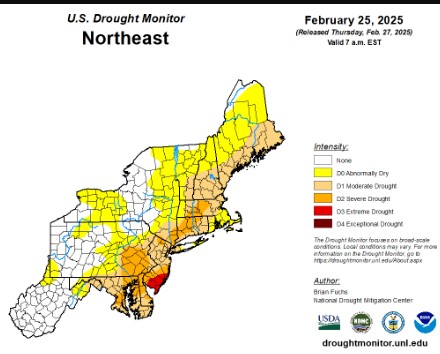 Snow on the ground makes things seem wet but we’re in a real drought