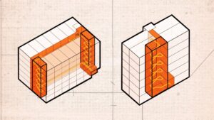 Pew Charitable Trust illustration of two-stair vs. one-stair building layout